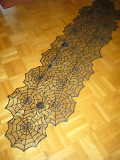190x45 unbenutzt Tischläufer Tischdecke Mitteldecke Halloween Spinnennetz