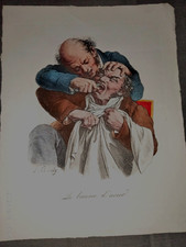 "Le baume d'acier", L.Boilly - Kunstdruck auf Büttenpapier-koloriert 33 x 25,5cm