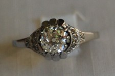 Weißgold Diamant Solitär