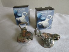 KAPSELHEBER VOGEL SPATZ FLASCHENÖFFNER 70ER VERSILBERT VINTAGE  BMF?