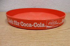 70er Tablett Coca-Cola Serviertablett Plastik Werbeartikel rot 70s Vintage