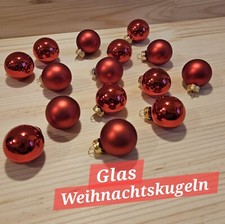 15 Weihnachtskugeln Glas 3cm