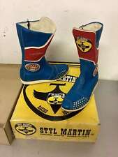 Stiefel Motorrad Vintage NOS Styl Martin Made IN Italy Größe 40