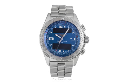 Breitling blue chronograph - breitling,