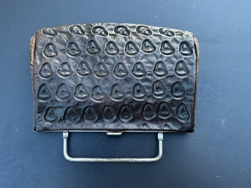 Leder handtasche dunkelbraun - handtasche,