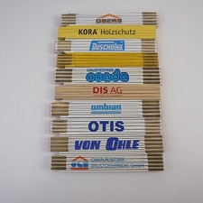 10 Zollstöcke Werbezollstöcke u.A. Otis, von Ohle, osada, Kora Holzschutz