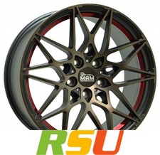 MAM B2 bronze red inside 8x18" ET35 LK5 120 ML 72.6 Alufelgen 18 Zoll