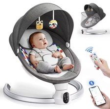 Elektrische Babywippe Babyschaukel Bluetooth Musik Wohnzimmer 5 Vibration Timer