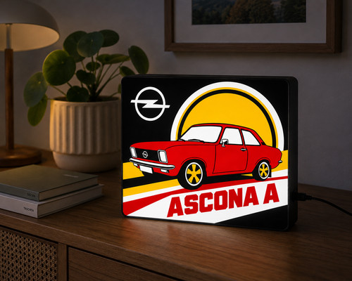 Opel ascona led leuchtbox - opel, a