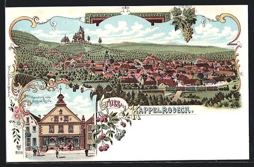 Lithograph kappelrodeck plot - lithograph,