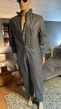 Flieger  Overall Leder Neu Gr.L Grau Bundeswehr Luftwaffe Lederanzug  Anzug