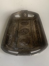 Antik alte Schale Zinnschale Made in Germany 798 H.B. Zinn Obstschale floral