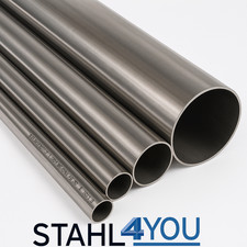 Edelstahlrohr Länge 500mm V2A Rohr Ø6mm bis 114,3mm 1.4301 Rundrohr geschweißt