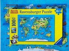 TOP! Puzzle 100 XXL Weltkarte