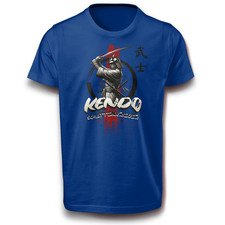 KENDO SCHATTENKRIEGER Schwertkämpfer T-Shirt mit Samurai-Schwert und Rüstung