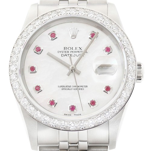 Rolex datejust 18k weiss - rolex, gold