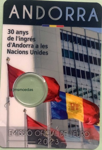 Andorra euro münzkarte 2023 - 2,