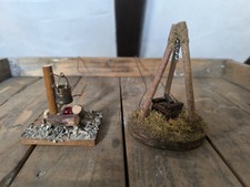 Zwei elektrische Feuer Lagerfeuer Feuerstelle Krippe Modelbau Beleuchtung