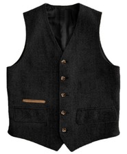 Herren Anzug Tweed Weste Jagd Herringbone Wolle Vintage Hochzeit Retro Gilet++