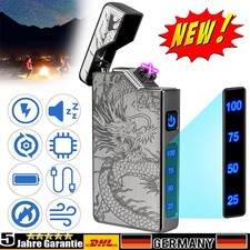 Lichtbogen Feuerzeug USB C Elektrisch Arc Plasma Lighter Aufladbar Winddicht DE
