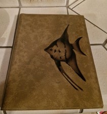 Alte Jurismappe Mit Fischmotiv