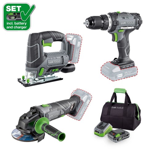 Lux tools akku set - lux-tools, 3-in-1