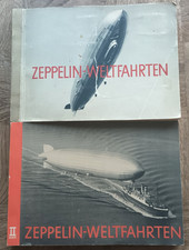 2x Sammelbilderalbum Zeppelin-Weltfahrten  1+2 komplett Zigarettenbilder Alben