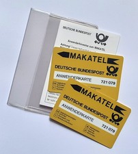 MAKATEL Bundespost Kartentelefon Anwenderkarten Telefonkarte Magnetstreifenkarte