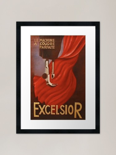 Excelsior gerahmter kunstdruck - excelsior,