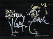 Rolf Zacher & Band  Autogrammkarte Original Signiert Musik + 1726