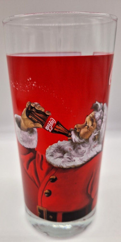 Coca cola glas - glas, weihnachtsmann