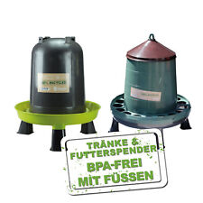 Tränke Futterspender Geflügel recyceltem Kunststoff für Hühner Wachteln 