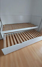 2 Ikea Betten + 2 Unterbetten in Weiß , inklusive Lattenrost , 90 x 200 cm