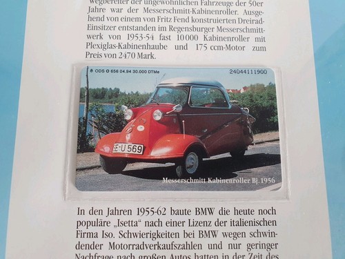 Telefonkarte messerschmitt bmw - telefonkarte,