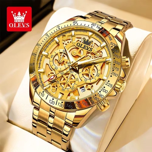 Herrenuhr gold quarzuhr - gold,