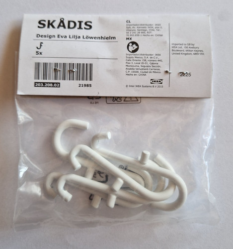 Ikea skadis haken - -, 5x
