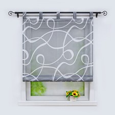 Voile Raffrollo mit Schlaufen