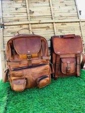 Leder Rucksack Tasche Reiserucksack Herren Echt Wandern Neu Top Angebot