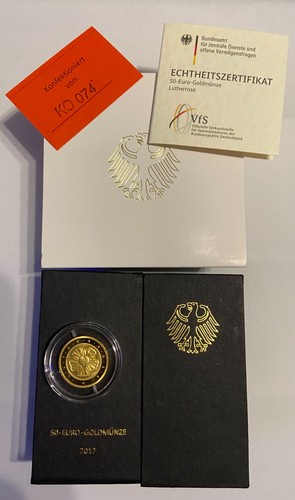 Euro gold brd lutherrose - brd,