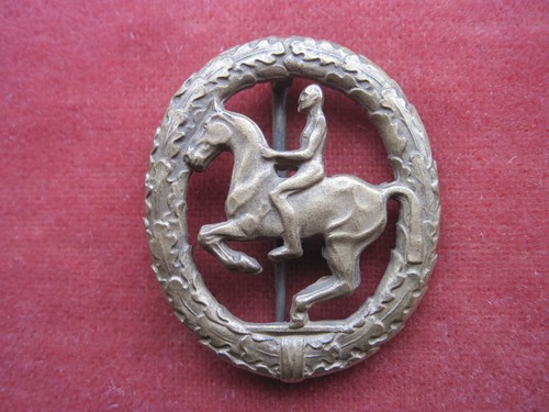 Reiter abzeichen bronze - bronze, von