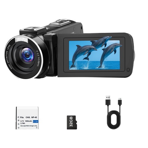 Camcorder videokamera 7k - camcorder, 2.7k