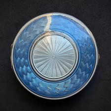 Antike Jugendstil Dose TF Theodor Fahrner 935 Silber Depose Emaille alt c. 1910