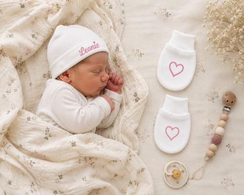 Babymütze mit namen - mit,