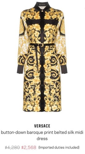 Luxuriöses versace kleid - luxuriöses,