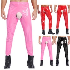 DE Herren Hosen Glänzend