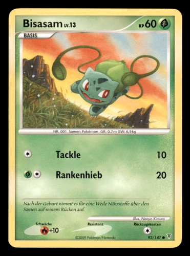 Pokemon bisasam 147 - bisasam, 93/147
