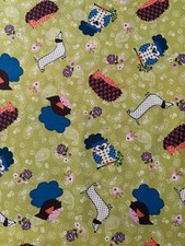 Baumwollstoff Igel Hund Eule