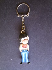 Levi Strauss & Co. Vintage Frau weiblich Schlüsselanhänger Jean Label Antik Blau