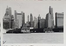 New York, Manhattan, Skyline Waterfront (Originalfoto 1950er Jahre)
