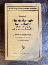 Pharmakologie. Toxikologie